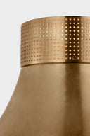 Precision 17" Flush Mount | Antique-Burnished Brass | White Glass
