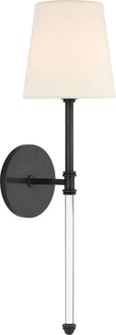 Camille 20" Cordless Sconce | Bronze | Linen Shade