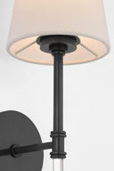 Camille 20" Cordless Sconce | Bronze | Linen Shade