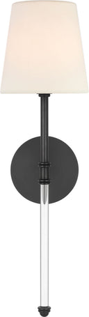 Camille 20" Cordless Sconce | Bronze | Linen Shade