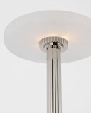 Aran 9" Rechargeable Accent Lamp | Polished Nickel and Alabaster