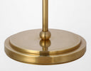 Bryant 52" Adjustable Cordless Floor Lamp | Hand-Rubbed Antique Brass | Linen Shade