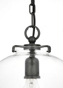 Katie Globe Pendant | Bronze | Clear Glass