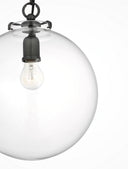Katie Globe Pendant | Bronze | Clear Glass