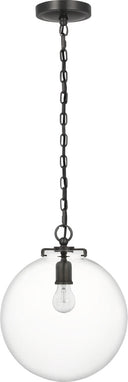Katie Globe Pendant | Bronze | Clear Glass