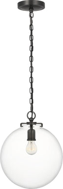 Katie Globe Pendant | Bronze | Clear Glass