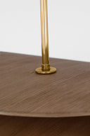 Mahalo 32" Tiered Pendant | Hand-Rubbed Antique Brass and Natural Oak | White Glass