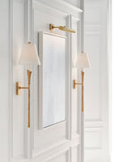 18" Cabinet Maker's Picture Light | Hand-Rubbed Antique Brass