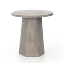 Bowman Outdoor End Table - Grey Concrete