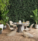 Ivan Round Planter - Grey Concrete