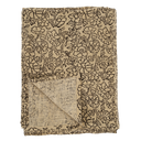 Poppy Block Print Tablecloth Natural