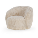 Adley Plush Swivel Accent Chair Sand