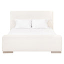 Warren Cal King Bed | LiveSmart Boucle Snow