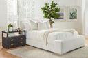 Warren Cal King Bed | LiveSmart Boucle Snow