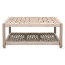 Wrap Outdoor Square Coffee Table | Washed Ever Teak