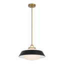 Xander 16'' Vibrant Gold + Matte Black Pendant