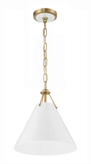 Xavier 12'' Vibrant Gold Pendant