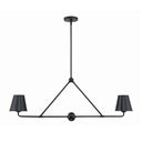 Xavier 42'' Matte Black Linear Chandelier