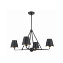 Xavier 31.75'' Matte Black Chandelier
