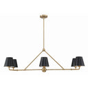 Xavier 46'' Vibrant Gold Linear Chandelier