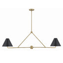 Xavier 54'' Vibrant Gold Linear Chandelier