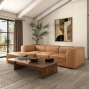 Form Lounge Modular Sectional Sonoran Tan Leather