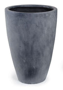 Fiberglass Tapered Cylinder Planter w/ Lead Finish 18"