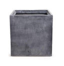 Fiberglass Cube Planter w/ Lead Finish 20"