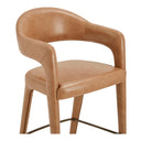 Martens Counter Stool Brown Leather