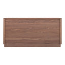 Round Off Dresser Walnut Brown