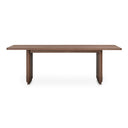 Round Off Small Dining Table Walnut Brown