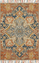 Loloi | Zharah Collection | Rust / Blue | ZR-10