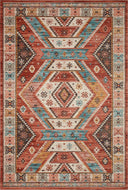 Loloi II | Zion Collection | Red / Multi | ZIO-05