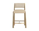 Bayard Counter Stool - Antique Brass - Napa Beige / Santa Cruz Oatmeal