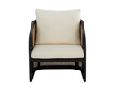 Palermo Lounge Chair - Charcoal - Stinson Cream