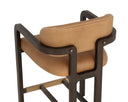Madrone Counter Stool - Brown - Ludlow Sesame Leather