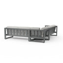 Redondo Sectional in Cast Silver, No Welt