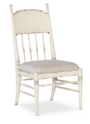 Americana Upholstered Seat Side Chair | Rich Oak Character Beneath