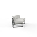 Redondo Curved Sofa in Cast Silver, No Welt