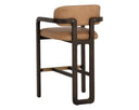 Madrone Barstool - Brown - Ludlow Sesame Leather