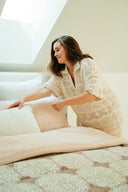 Lina Linen King Duvet Set Peony