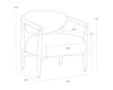 Sigrid Lounge Chair - Antique Brown - Gifford Script
