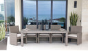 Coronado Armless Dining Chair in Canvas Flax w/ Self Welt