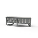 Redondo Curved Sofa in Cast Silver, No Welt