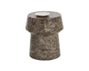 Brie End Table - Marble Look - Dark Emperador