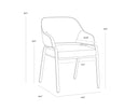 Malachi Dining Armchair - Cantina Black