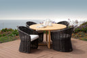 Cabo Dining Chair in Soothe Pearl w/ Flange Welt