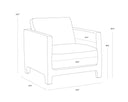 Rodney Lounge Chair - Camel Leather