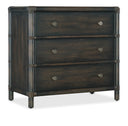 Retreat Pole Rattan Nightstand | Black Sand