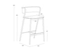 Keanu Counter Stool - Antique Gold